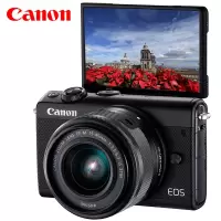 佳能(Canon)EOS M100 微单相机 数码相机 微单套机 黑色(15-45 微单镜头)Vlog相机 视频拍摄