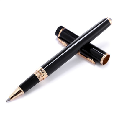 毕加索(pimio)PS-908亮黑宝珠笔签字笔男士商务办公成人学生用0.5mm世纪先锋系列