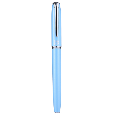 毕加索(pimio)PS-916淡蓝色钢笔签字笔男女士成人学生用练字笔0.5mm墨水笔马拉加系列