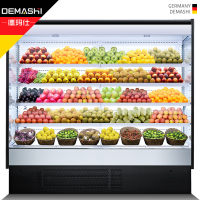 德玛仕(DEMASHI)风幕柜展示柜水果保鲜冷藏商用立式超市蔬菜酸奶喷雾麻辣烫点菜柜2米3米可定制 3米风冷