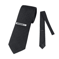 施华洛世奇SWAROVSKI Tie With Clip 进口纯羊毛领带配水晶领带夹5497419