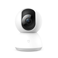 小米(MI)米家智能摄像机云台版白色1080P家用监控高清360度红摄像头