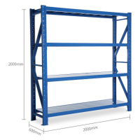 轻型货架2000*600*2000 金属库房货架仓储展示置物货架