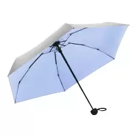 美度钛银遮阳伞迷你五折胶囊伞 M5507