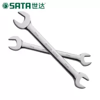 世达(SATA)全抛光双开口扳手 双头呆扳手 22x24mm(41210)1把