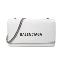 Balenciaga/巴黎世家 女士牛皮单肩斜挎包 537387白色9060