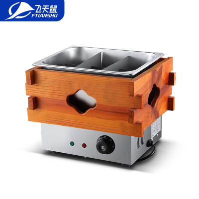 飞天鼠(FTIANSHU) 商用电热单缸木框关东煮锅