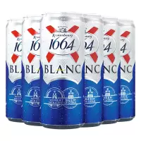 冠龙堡凯旋1664白啤酒小麦啤酒500ml*6罐