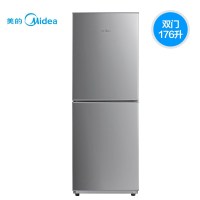 美的(Midea)冰箱176升家用双门电冰箱 节能保鲜两门冷藏冷冻BCD-176M 星际银冰箱单台装