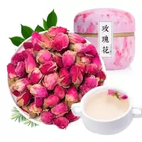 金唐 平阴玫瑰花茶35g 干玫瑰花冠茶重瓣花瓣食用花泡茶野生特级花茶