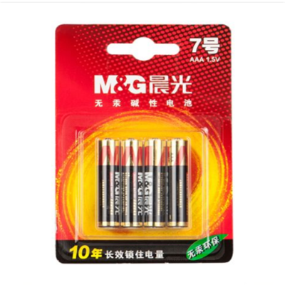 晨光(M&G) 碱性电池（4粒吸卡）晨光7号电池 60节一盒 单盒价