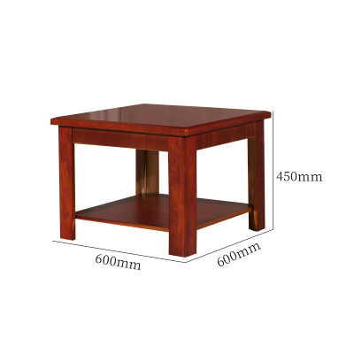 【一鹏】办公茶几实木贴皮茶几木制油漆沙发方桌