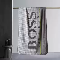 BOSS HUGO BOSS HBMT-015S HUGO BOSS LOGO格纹毯(灰) 一条装 格纹毯