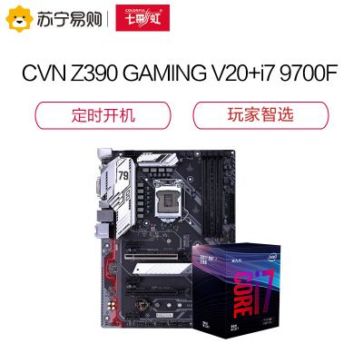 七彩虹CVN Z390 GAMING V20 电竞主板+英特尔i7 9700F