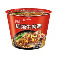 统一 红烧牛肉面/方便面/桶装方便面 12桶/箱