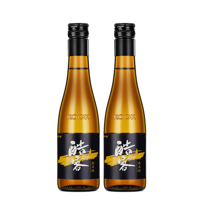 酷客KOOK葡米酿 黄酒 混酿黄酒 微醺黄酒半干型12.8度375mL*2瓶装