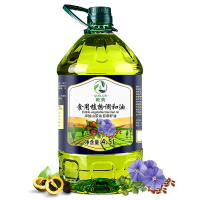 添加山茶油亚麻籽油食用植物调和油非转基因压榨食用油4.5L植物油