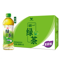 统一 500ml*15瓶 绿茶 茶饮料 整箱装 （单位：箱）