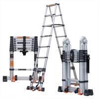 镁多力(midoli) 加厚铝合金直梯/工程梯便携折叠升降楼梯 直梯2.6m