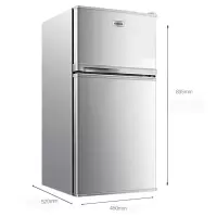 康佳(KONKA)102升小冰箱双门 迷你小冰箱家用节能 小型电冰箱 冷冻冷藏二人世界两门企业价工厂自营电冰箱