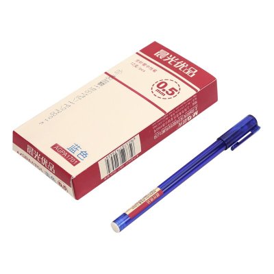 自营 新品 晨光中性笔优品AGPA1701蓝0.5(整盒起售)