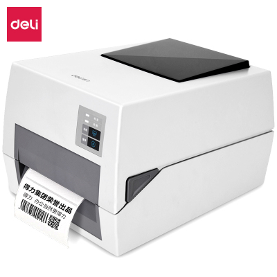 得力(deli) DL-820T 热敏小票打印机 条码不干胶电子面单打印机 热转印碳带标签打印机 DL-820T打印机