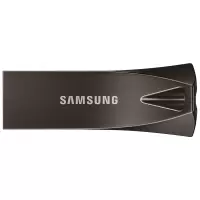 三星(SAMSUNG)Bar Plus 64G USB3.1 U盘 读200M/S 电脑车载金属U盘 深空灰