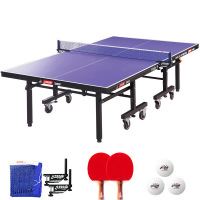 红双喜乒乓球台T1223高级单折移动式球台乒乓球桌乒乓球案子