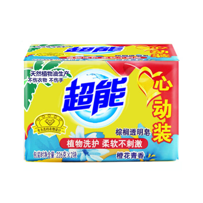 超能 226g*2 超能棕榈洗衣皂安全除菌