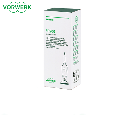 福维克(vorwerk) 吸尘器配件 适用VK200高效滤网锁住灰尘异味 吸尘袋6只装配件 吸尘器滤尘袋