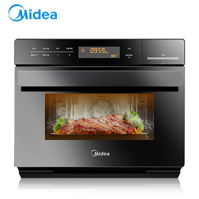 美的(Midea)X6-348E 商用微波炉台式微蒸烤一体机家用三合一电蒸电烤箱34L大容量