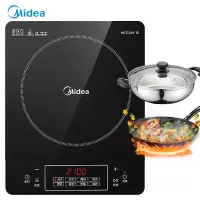 美的(Midea)电磁炉 C21-Simple101 8档 触控式 大线盘 微晶面板 家用电磁炉