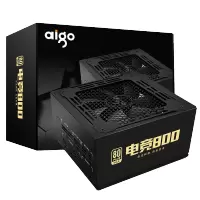 爱国者（aigo）额定800W 金牌全模组电脑电源 服务器双U电源 电竞800