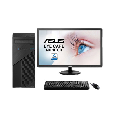 华硕(ASUS)D540MC台式主机21.5英寸显示器(I3-8100 4G 1T 集成显卡 DOS 黑色)