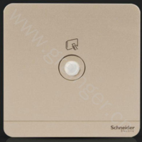 施耐德 Schneider Electric 绎尚系列 单联5-1000MHz宽频电视插座(螺纹型接口), 薄暮金