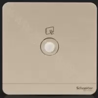 施耐德 Schneider Electric 绎尚系列 单联5-1000MHz宽频电视插座(螺纹型接口), 薄暮金