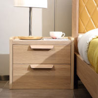 A家家具 床头柜 Y031 宜家风格原木现代简约床头柜抽屉卧室家具木质卧室家具 一 对