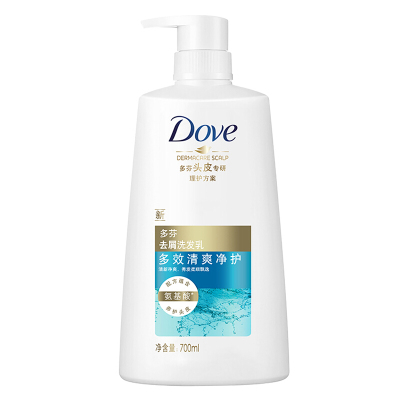 多芬(Dove) 洗发水 多效清爽净护 氨基酸去屑洗发乳700ml