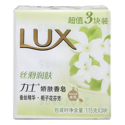 力士(LUX) 娇肤香皂三块装 丝滑润肤115gx3 (新老包装随机发放)