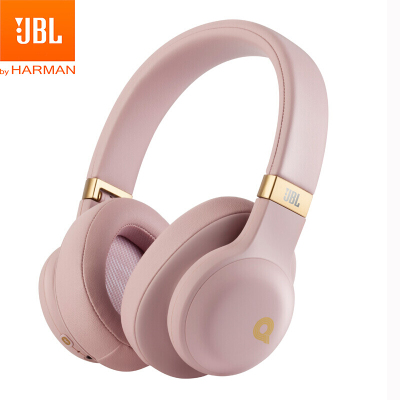 JBL E55BT Quincy版无线蓝牙头戴式耳机耳麦 HIFI音乐耳机+游戏耳机 玫瑰红