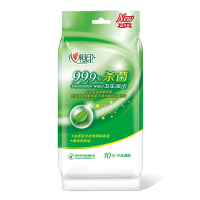 心相印XCA001消毒99.9%杀菌湿巾小包除菌随身装卫生湿纸巾成人便携单片单独装 单包10片