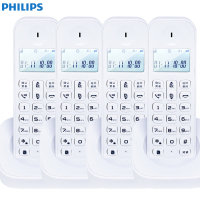 飞利浦(Philips) DCTG1604 数字无绳电话机双子机/商务办公/普通家用/来电显示电话机(白色)