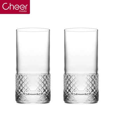 Cheer启尔Giltters系列多功能饮料杯水杯 意大利杯进口水晶玻璃水杯男女士办公杯子