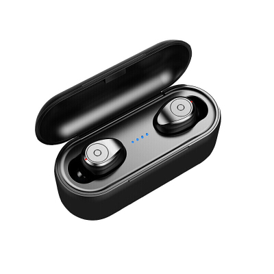 夏新AMOI F9按键版真无线耳机蓝牙5.0双耳迷你隐形小型运动跑步入耳式超长续航待机耳麦听歌通话 黑色