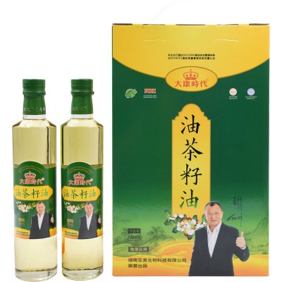 大康时代一级冷榨山茶油500ml*2