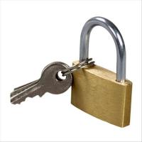 薄型铜挂锁门锁30mm