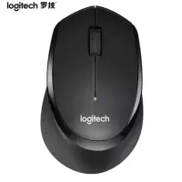 罗技（Logitech）M330 无线鼠标 静音鼠标 右手鼠标 黑色