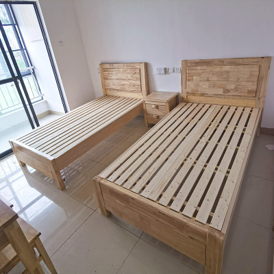 巨高宿舍公寓单人实木床1.2*2.0米