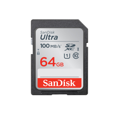 闪迪(SanDisk) 64G SD存储卡( 读速100MB/s 捕捉全高清 数码相机内存卡)