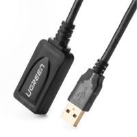 绿联 UGREEN 10323 USB2.0公对母延长器 无线网卡延长线 电脑USB/U盘/鼠标/键盘加长线 带信号放大